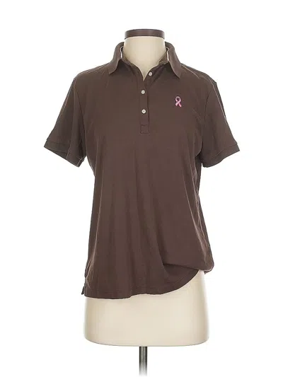 Pre-owned Lady Hagen Short Sleeve Polo Shirt In Brown