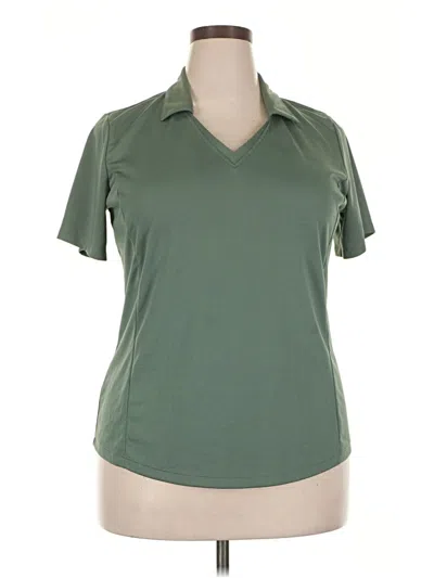 Pre-owned Lady Hagen Short Sleeve Polo Shirt In Green