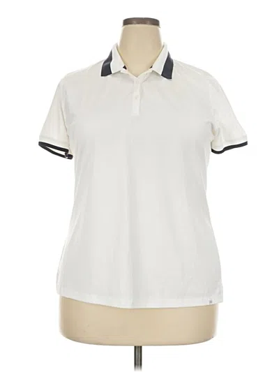Pre-owned Lady Hagen Short Sleeve Polo Shirt In Ivory
