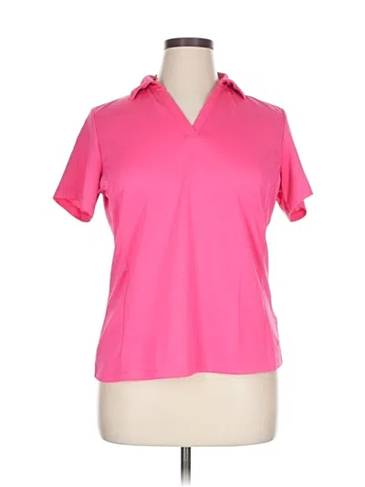 Pre-owned Lady Hagen Short Sleeve Polo Shirt In Pink