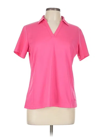 Pre-owned Lady Hagen Short Sleeve Polo Shirt In Pink