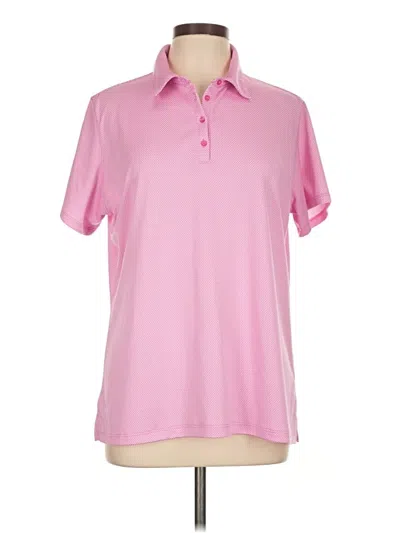 Pre-owned Lady Hagen Short Sleeve Polo Shirt In Pink