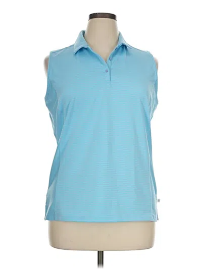 Pre-owned Lady Hagen Sleeveless Blouse In Blue