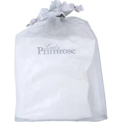 Lady Primrose Dusting Silk Powder Sachet Bag In White