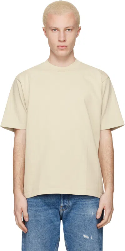 Lady White Co. Beige Rugby T-shirt In White