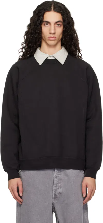 Lady White Co. Black Heavy Gusset Crewneck Sweatshirt