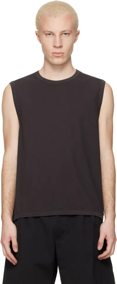 Lady White Co. Black Sleeveless T-shirt