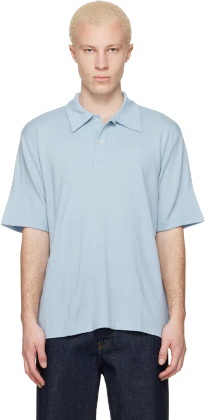 Lady White Co. Blue Summer Wool Polo