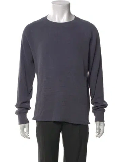Pre-owned Lady White Co. Crew Neck Long Sleeve Sweatshirt In Blue