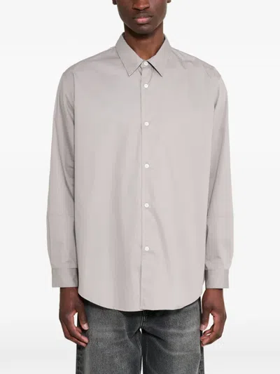 Lady White Co. Lynn Poplin Shirt In Gray