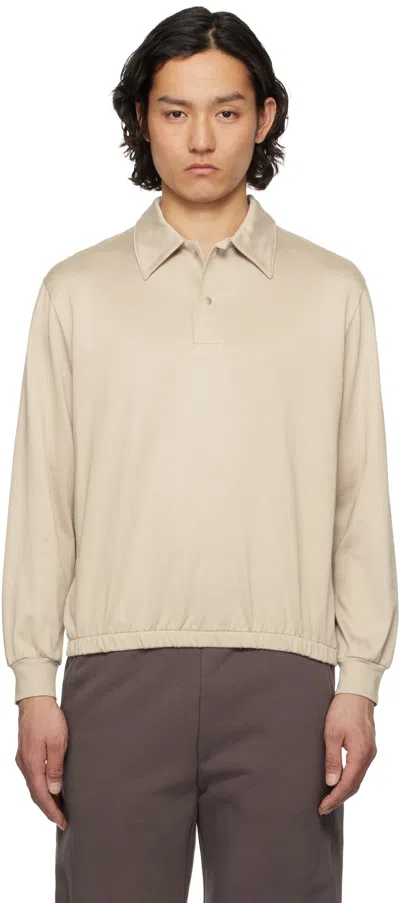 Lady White Co. Off-white Richmond Polo In Off White
