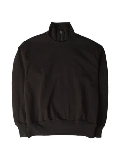 Lady White Co. Quarter-zip Dropped-shoulder Sweater In Brown