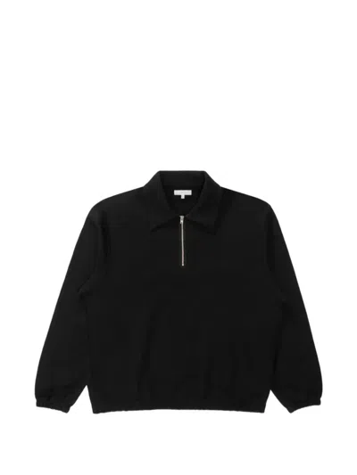 Lady White Co. Topper Quarter-zip Sweatshirt In Black