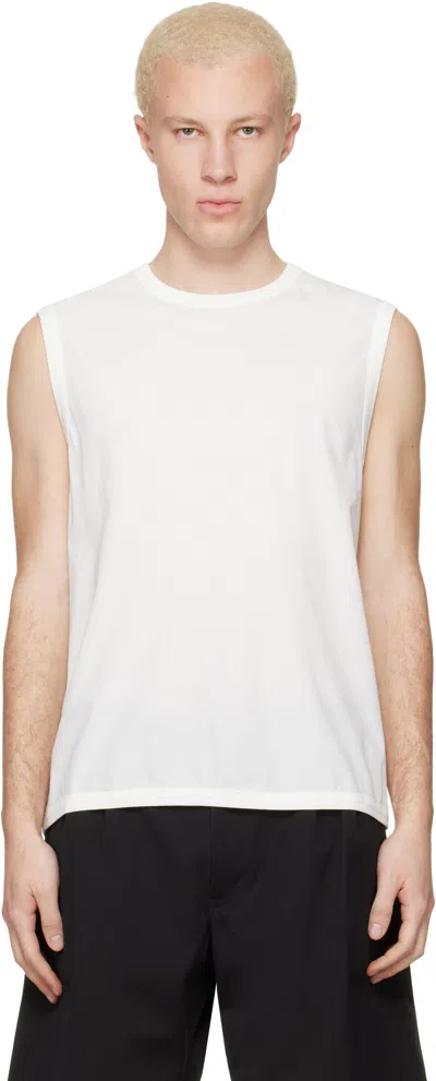 Lady White Co. White Sleeveless T-shirt