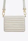 Laetis Milou Nappa Leather Crossbody Bag In Cream