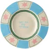 LAETITIA ROUGET BLUE & WHITE 'YOU ARE MY SUNSHINE' DINNER PLATE