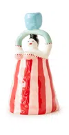 Laetitia Rouget Claudia Candle Holder In Pink/red