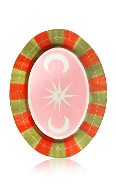 Laetitia Rouget - Cosmic Wander Large Oval Platter - Multi