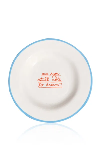 Laetitia Rouget - Dessert Plate Are You Still Able To Dream? - Multi In Blue