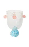 Laetitia Rouget Dotty Glass Tumbler 19cm Multi In Multi