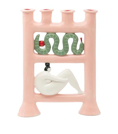 Laetitia Rouget Eve Candle Holder In Pink