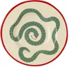 Laetitia Rouget Green & Red Sneaky You Dinner Plate In Sneaky Red