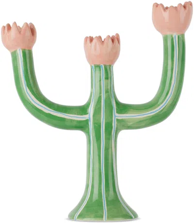 Laetitia Rouget Green Tulip Candle Holder