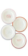 Laetitia Rouget In The Mood For Love Plate Set Multi In Multi