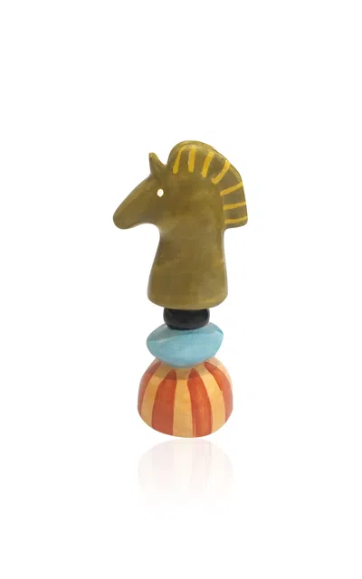 Laetitia Rouget - Knight Candleholder - Multi In Green