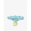 Laetitia Rouget La Blue Glass Soucoupe In Blue
