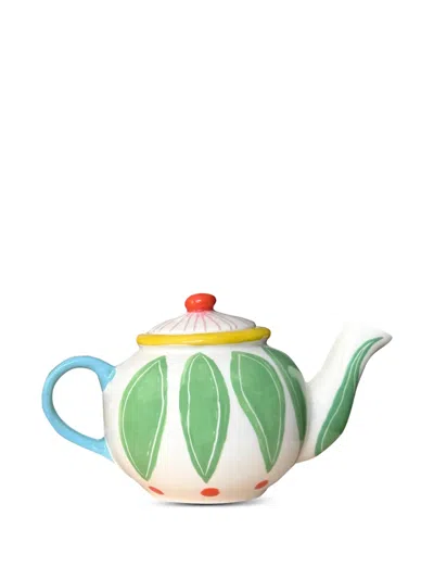 Laetitia Rouget Leaf-print Teapot In Multi