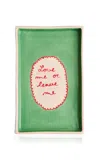 Laetitia Rouget Love Me Or Leave Me Trinket Tray In Green