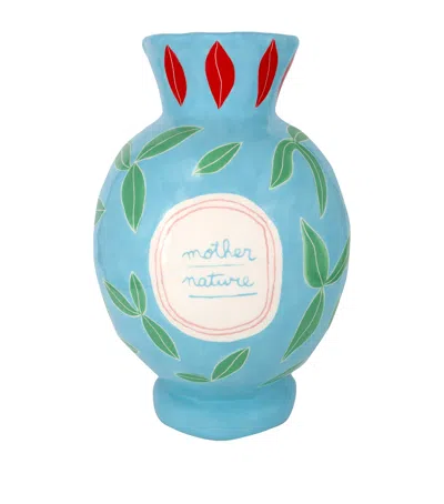 Laetitia Rouget Mother Nature Vase In Pattern