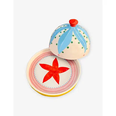 Laetitia Rouget Multi Starfish Stoneware Butter Dish