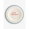 Laetitia Rouget Open For Dodgy Business Hand-painted Stoneware Dessert Plate 20cm