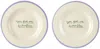 Laetitia Rouget Purple & White 'you Give Me Butterflies' Dessert Plate Set In Purple