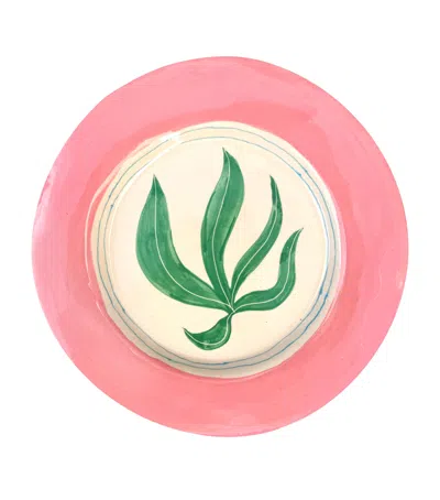 Laetitia Rouget Seaweed Dinner Plate In Pink