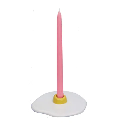 Laetitia Rouget The Good Egg Candle Holder In Pink