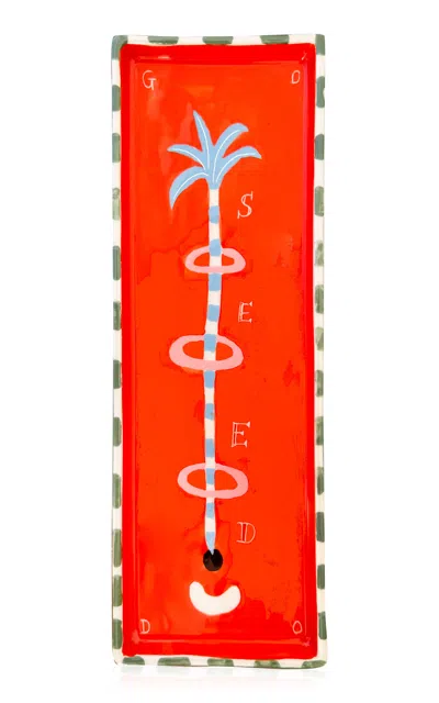 Laetitia Rouget - The Good Seed Trinket Tray / Vide Poche - Multi In Orange