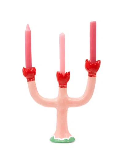 Laetitia Rouget Tulip Candle Holder In Pink