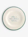 Laetitia Rouget When A Man Loves A Woman Hand-painted Stoneware Dessert Plate 20cm