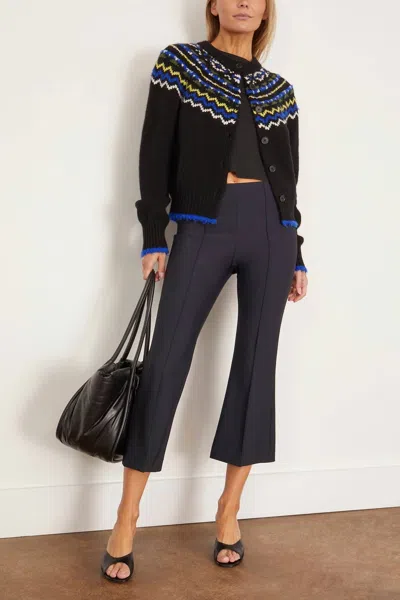 Lafata Scuba Pull-on Flare Pant In Black