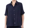 Lafata Utility Camp Shirt In Navy