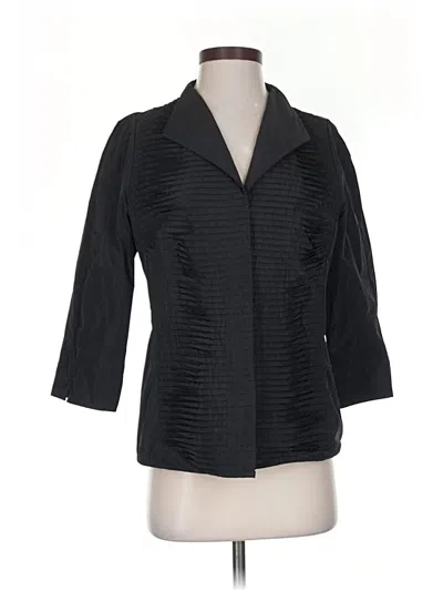 Pre-owned Lafayette 148 3/4 Sleeve Blouse In Black