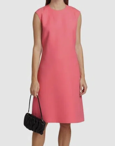 Pre-owned Lafayette 148 $998  York Women's Pink Wool-blend Keyhole Shift Dress Size S