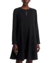 Lafayette 148 A Line Godet Dress In Black