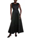Lafayette 148 A-line Maxi Dress In Black