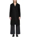 Lafayette 148 New York A-line Wool-blend Midi Coat In Black
