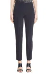 Lafayette 148 Gramercy Acclaimed-stretch Pants In Blue