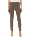 Lafayette 148 Gramercy Acclaimed-stretch Pants In Nougat